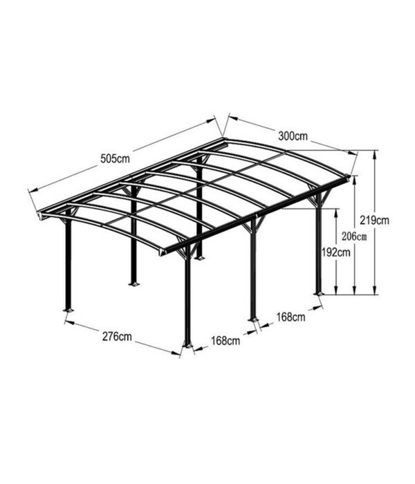 Bild 4 von Westmann Aluminium-Carport Bergen