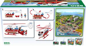 BRIO® Spielzeug-Hubschrauber BRIO® WORLD, Rettungshubschrauber, FSC®- schützt Wald - weltweit