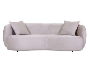 Bigsofa Leonas in Beige runde Form, inkl. 2 Kissen, Beige