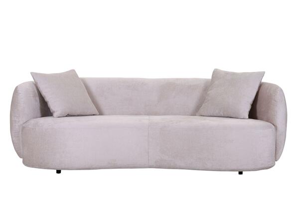 Bild 1 von Bigsofa Leonas in Beige runde Form, inkl. 2 Kissen, Beige