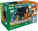 Bild 2 von BRIO® Spielzeugeisenbahn-Gebäude Holzspielzeug, BRIO® WORLD, Smart Tech Sound Geisterbahnhof, mit Sound- und Lichteffekten, FSC®- schützt Wald - weltweit