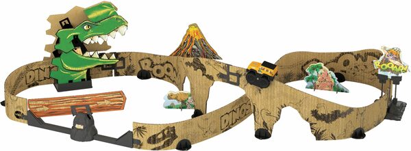Bild 1 von Vtech® Spielzeug-Monstertruck Car-Board Racers - Dino-Adventure Set, ; Fahrzeug mit Licht, aus recyceltem Material