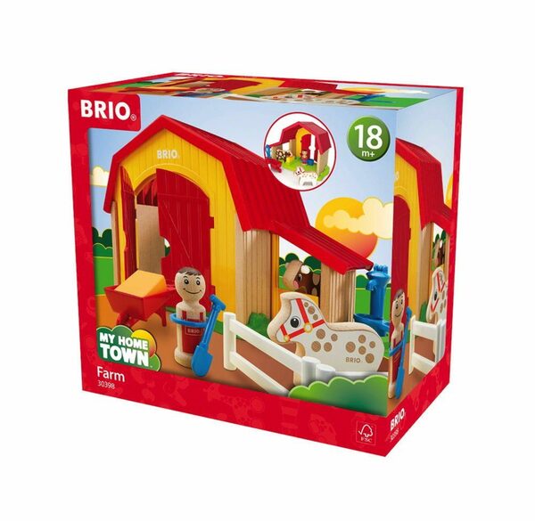 Bild 1 von BRIO® Greifling Figurenspiel My Home Town Mein großer Bauernhof 13 Teile 30398