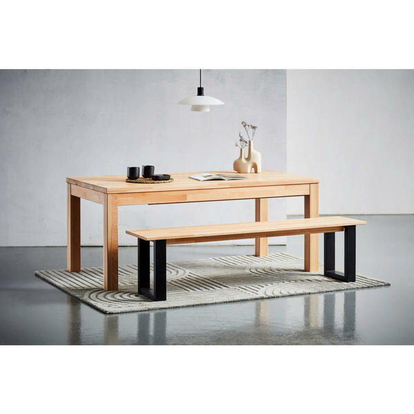 Bild 1 von Livetastic Esstisch, Kernbuche, Holz, Kernbuche, massiv, rechteckig, eckig, 200 (250)x75 cm, ausziehbar, Esszimmer, Tische, Esstische