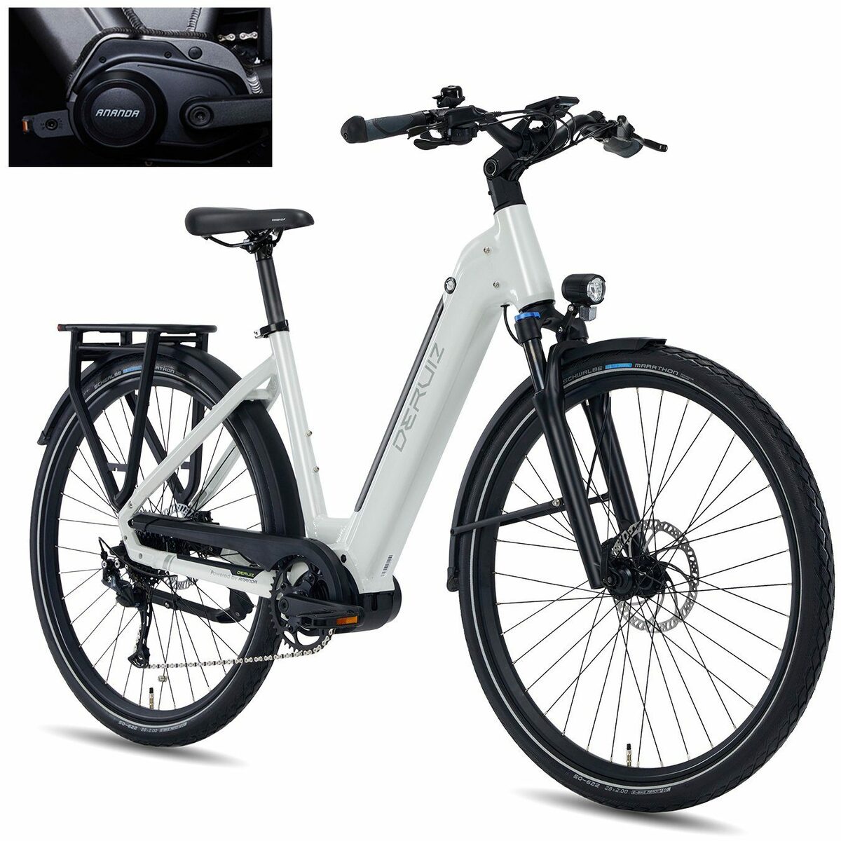 Bild 1 von DERUIZ E-Bike MICA-G 28 Zoll E-Bike 250W 80Nm Mittelmotor, 48V / 644Wh Akku, 9 Gang SHIMANO SHIMANO ALTUS, 9-Gang Schaltwerk, Kettenschaltung, Mittelmotor, 644,00 Wh Batterie, (mit Akku-Ladeger