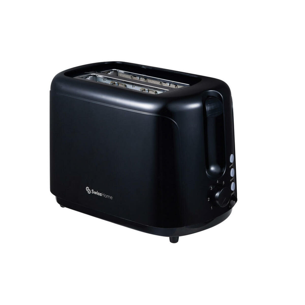 Bild 1 von Toaster, Schwarz, Kunststoff, 18.5x29.5x16 cm, Lfgb, CE, Auftaufunktion, Schnellstoppfunktion, automatischer Auswurf nach Röstende, Küchengeräte, Toaster