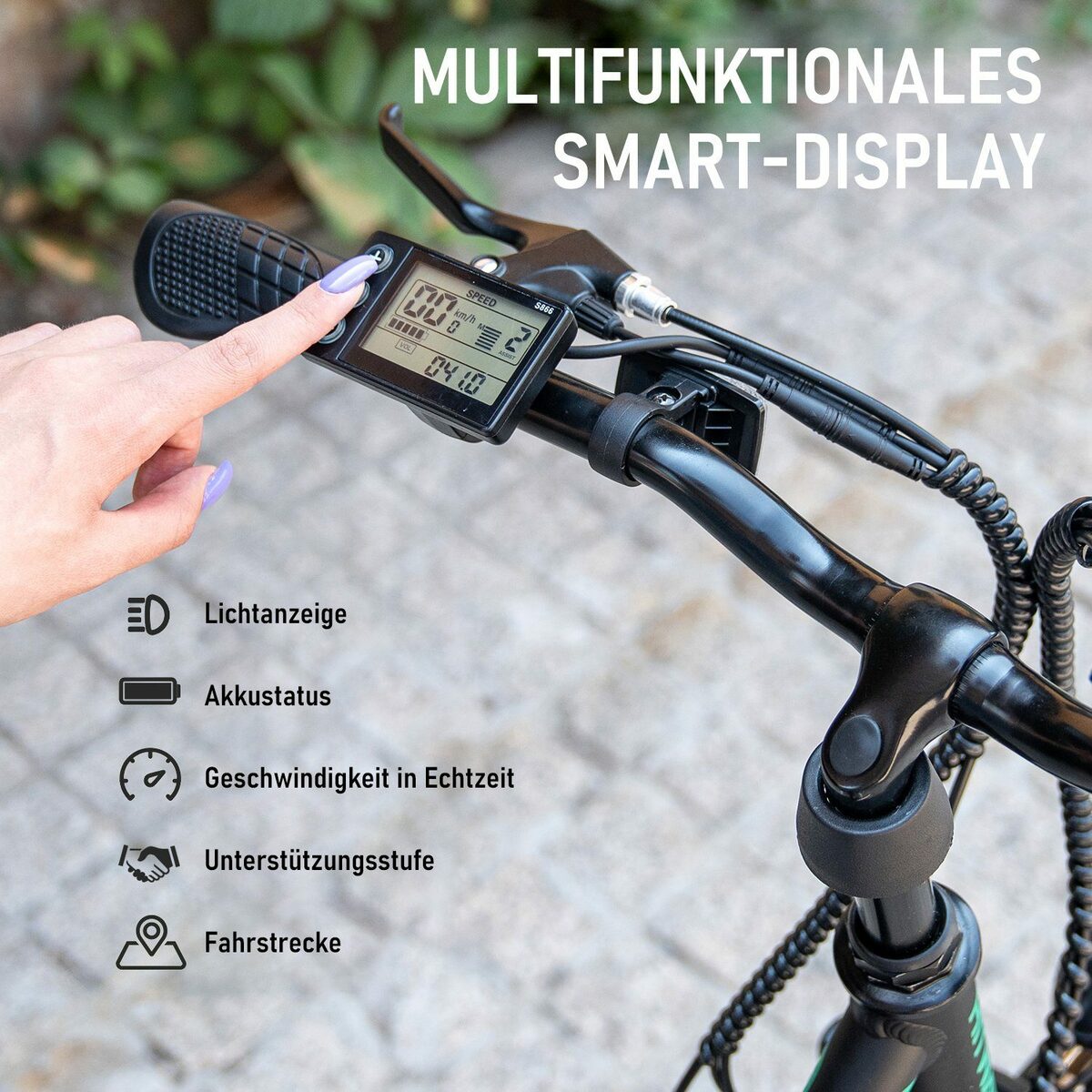Bild 2 von HITWAY E-Bike 26 Zoll Luftreifen Elektrofahrrad mit 250W,36V/11.2Ah,7 Gängen,StVZO