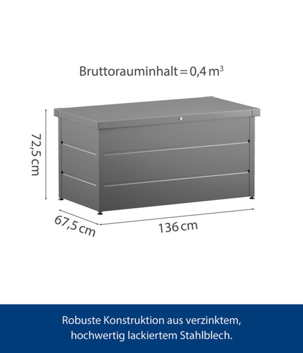 Bild 4 von Hörmann Gartenbox Juno Modern 1320, 400 Liter, ca. B136/H72,5/T67,5 cm