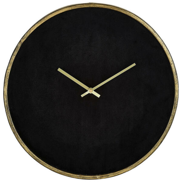 Bild 1 von Ambia Home Wanduhr, Schwarz, Gold, Metall, Textil, 40 cm, Dekoration, Uhren, Wanduhren