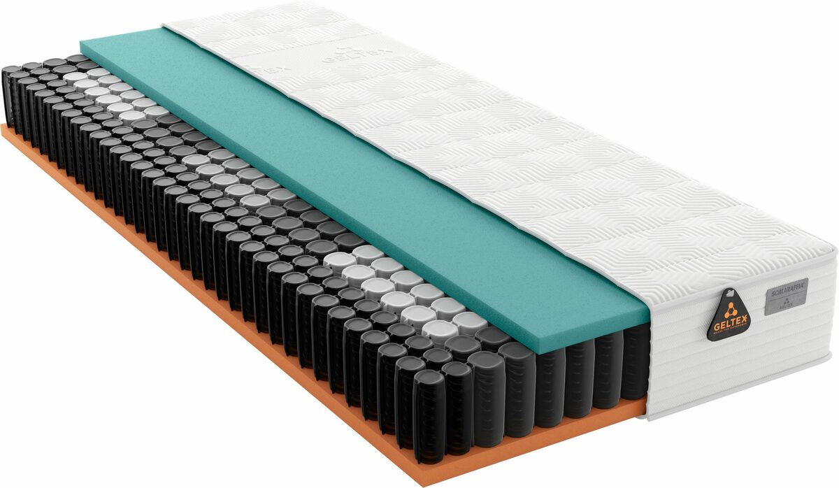Bild 3 von Taschenfederkernmatratze GELTEX Quantum Pure Plus 220TFK, Schlaraffia, 22 cm hoch, Matratze in 90x200 & Sondergrößen erhältlich