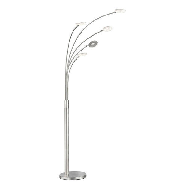 Bild 1 von Fischer & Honsel Led-Stehleuchte Dent, Chrom, Nickel, Glas, länglich,länglich, F, 225 cm, Reach, CE, drehbar, 3-fach schaltbar, stufenverstellbar, Stufenschalter, Farbtemperaturwechsler, Lampen & L