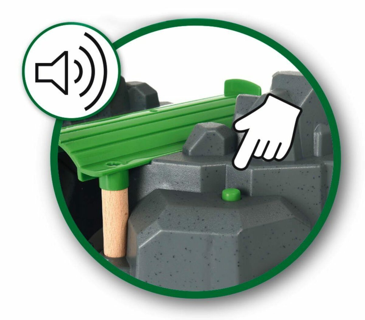 Bild 3 von BRIO® Spielzeugeisenbahn-Gebäude World Eisenbahn Gebäude Große Goldmine mit Sound-Tunnel 7 Teile 33889