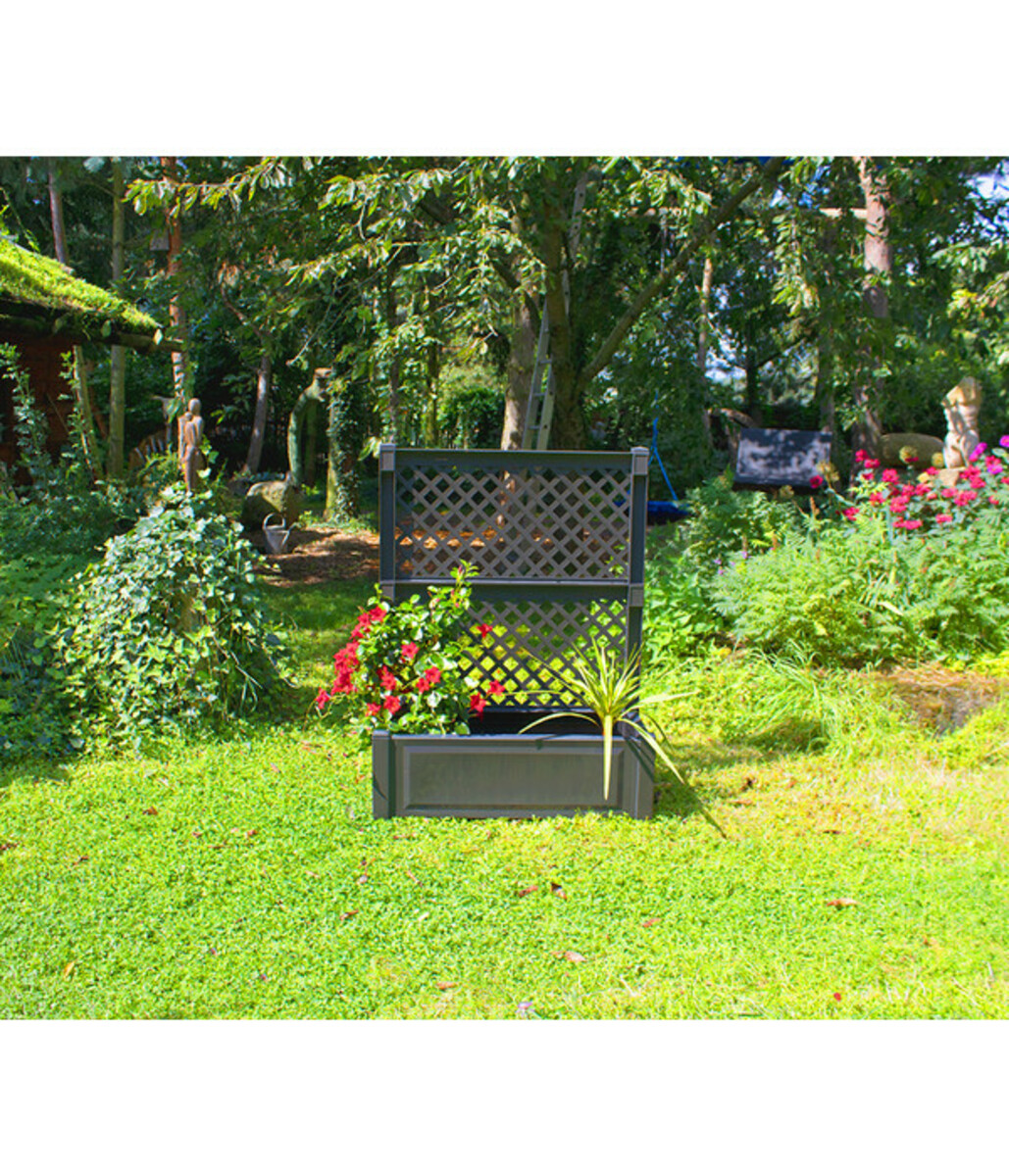 Bild 1 von KHW Kunststoff-Pflanzkasten mit Spalier, 100 x 43 x 140 cm