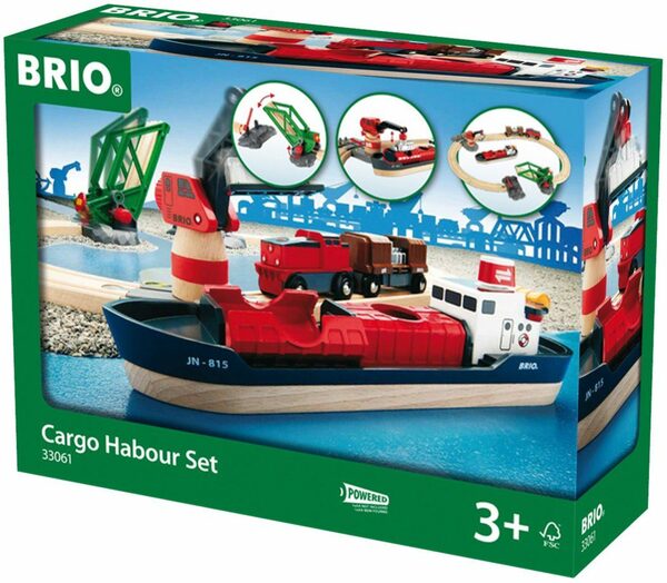 Bild 3 von BRIO® Spielzeug-Eisenbahn BRIO® WORLD, Container Hafen Set, (Set), FSC®- schützt Wald - weltweit
