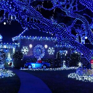 Rosnek LED-Lichterkette 100-2000 LED 10-100M Lichterkette Beleuchtung, Außen Weihnachten Party, Wasserdicht
