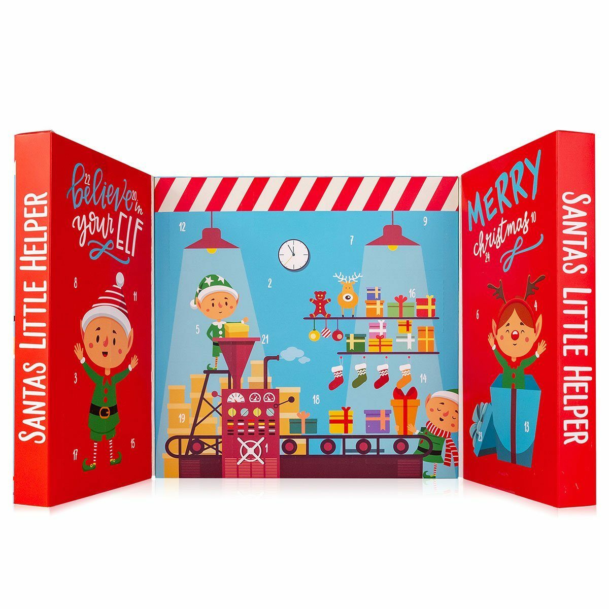 Bild 2 von ACCENTRA Adventskalender Beauty Adventskalender "Santas little Helper" für Kinder & Teenies, Kalender mit 24 Türchen