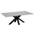 Bild 1 von Novel Couchtisch, Grau, Schwarz, Metall, Keramik, rechteckig, eckig, Sternfuß, 70x43 cm, Wohnzimmer, Wohnzimmertische, Couchtische, Metall-Couchtische