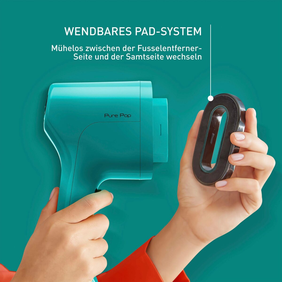 Bild 4 von Tefal Dampfbürste DT2024 Pure Pop, 1300 W, 70 ml Wassertank, entfernt 99,99% der Viren, Bakterien und Keime