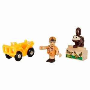 BRIO® Spielzeug-Eisenbahn Spielpäckchen Safari 4-tlg.