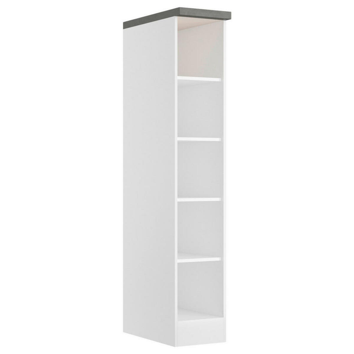 Bild 1 von Held Regal, Grau, Weiß, Holzwerkstoff, 4 Fächer, 30x166x60 cm, stehend, Arbeitszimmer, Büroregale, Bücherregale