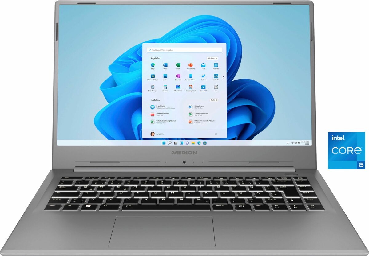 Bild 1 von Medion® AKOYA® S15449 Notebook (39,6 cm/15,6 Zoll, Intel Core i5 1135G7, Iris Xe Graphics, 512 GB SSD)