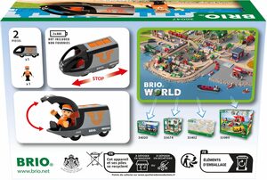 BRIO® Spielzeug-Eisenbahn BRIO® WORLD, Orange-schwarzer Reisezug