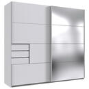 Bild 1 von Mid.you Schwebetürenschrank, Weiß, Metall, 4 Fächer, 3 Schubladen, 225x210x64 cm, BQ - Bündnis für Qualität, Made in Germany, DIN EN ISO 9001, Schlafzimmer, Kleiderschränke, Schwebetürenschr