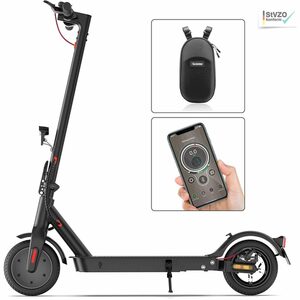 LETGOSPT E-Scooter Elektroroller,Doppelbremsen,2 Geschwindigkeitsmodi,30 km,bis 120kg, 350,00 W, 20,00 km/h, faltbar+LCD-Display+Doppelbremse+ABE-Zertifizierung, Straßenzulassung