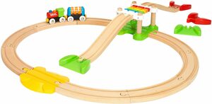 BRIO® Spielzeug-Eisenbahn Holzspielzeug, BRIO® WORLD, Mein erstes Bahn Spiel Set, (Set), Made in Europe, FSC®- schützt Wald - weltweit
