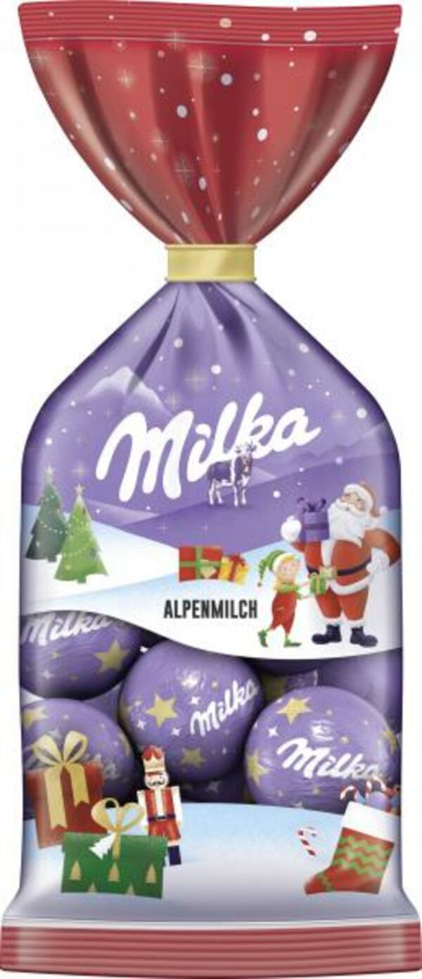 Bild 1 von Milka Weihnachtskugeln Alpenmilch