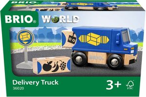 BRIO® Spielzeug-LKW Holzspielzeug, BRIO® WORLD, Zustell-Fahrzeug, FSC®- schützt Wald - weltweit