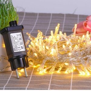 GlobaLink LED-Lichterkette Außen Lichterkette, 100-flammig, Warmweiß