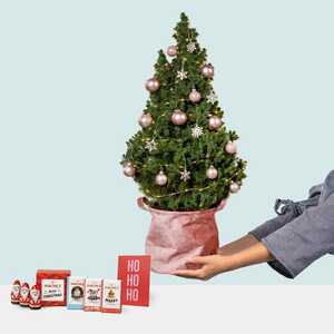 Rosa Zauber mit kleiner Weihnachtsüberraschung und Mini-Grußkarte