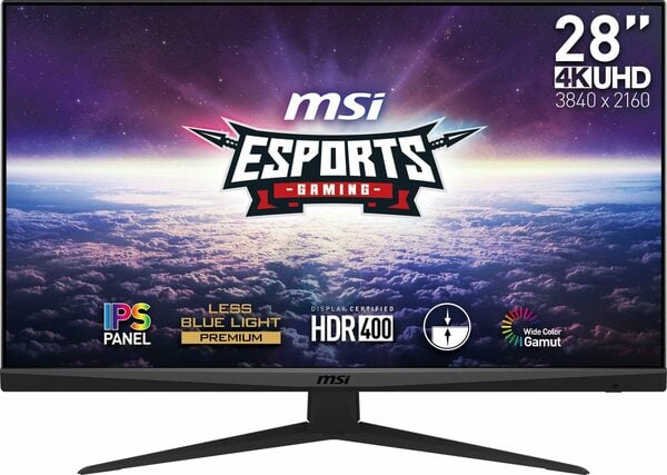 Bild 1 von MSI G281UV Gaming-Monitor (71 cm/28 ", 3840 x 2160 px, 4K Ultra HD, 4 ms Reaktionszeit, 60 Hz, IPS)