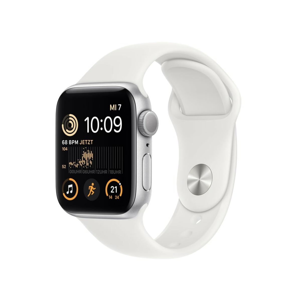 Bild 1 von Watch SE GPS 44mm Aluminiumgehäuse Silber mit weißem Sportarmband - Regular