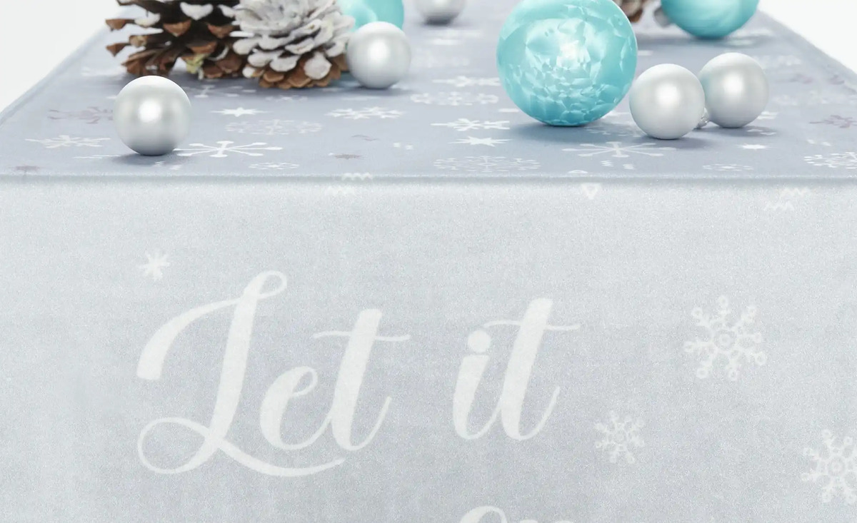 Bild 2 von Tischläufer Schneekristalle