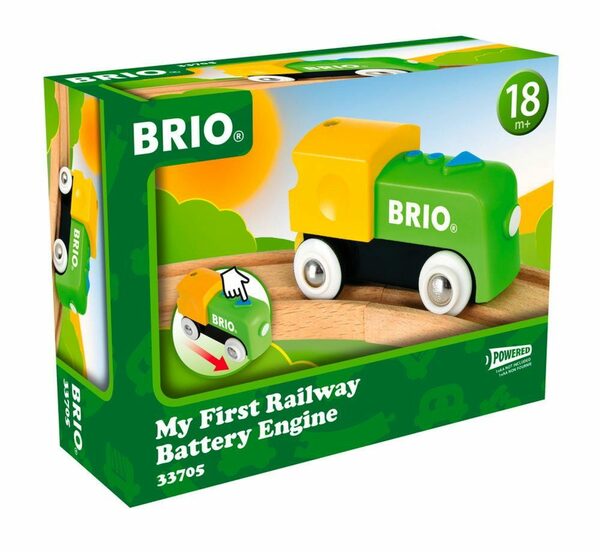 Bild 1 von BRIO® Spielzeugeisenbahn-Lokomotive Brio Eisenbahn Meine erste Brio Bahn Lok Mein erste Batterielok 33705