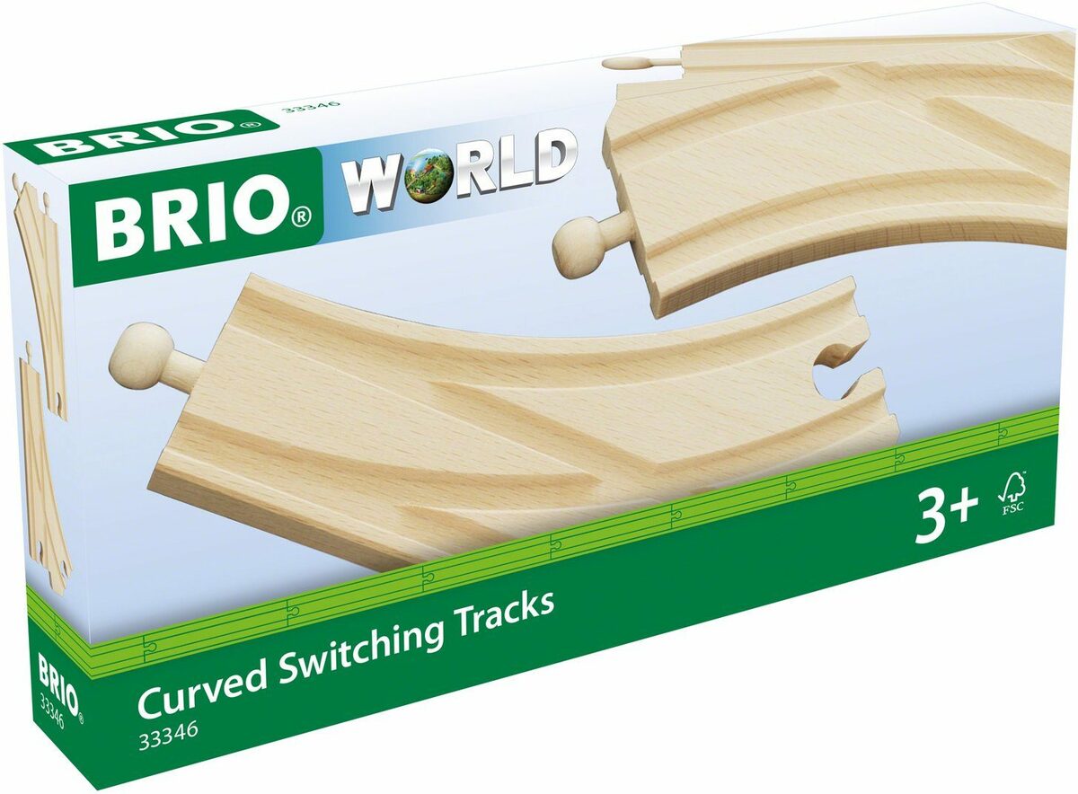 Bild 3 von BRIO® Weiche Holzspielzeug, BRIO® WORLD, Bogenweichen (L,M), FSC®- schützt Wald - weltweit