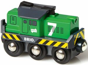 BRIO® Spielzeug-Eisenbahn Holzspielzeug, BRIO® WORLD, Batterie Frachtlok, mit LichtfunktionMade in Europe, FSC® - schützt Wald - weltweit