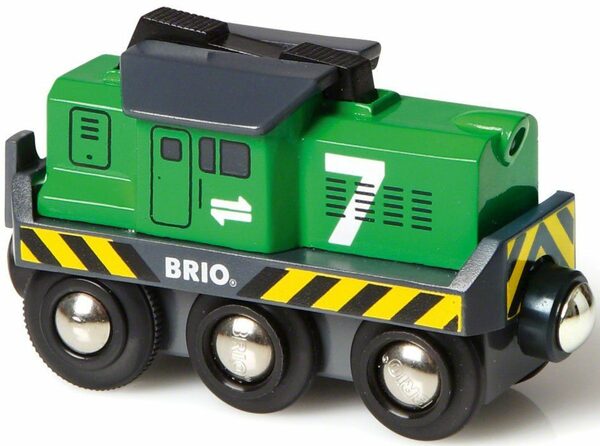 Bild 1 von BRIO® Spielzeug-Eisenbahn Holzspielzeug, BRIO® WORLD, Batterie Frachtlok, mit LichtfunktionMade in Europe, FSC® - schützt Wald - weltweit