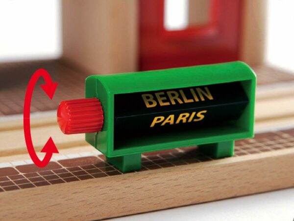 Bild 2 von BRIO® Spielzeugeisenbahn-Gebäude World Eisenbahn Gebäude Sprechender Bahnhof 3 Teile 33578