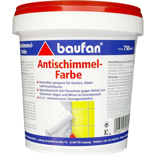 Bild 1 von Baufan Antischimmel-Farbe 750 ml