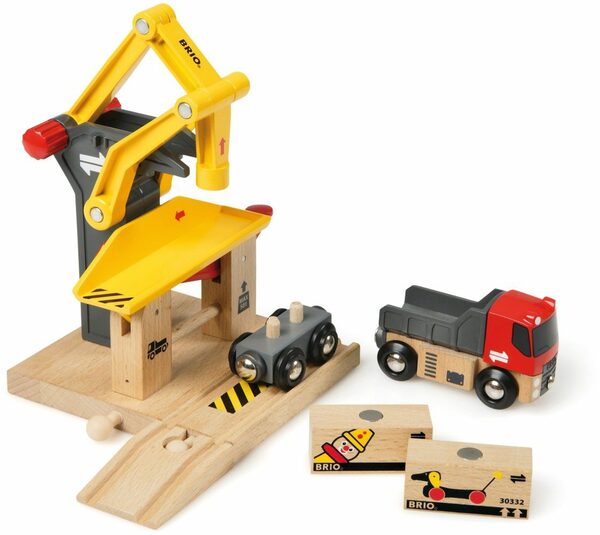 Bild 1 von BRIO® Spielzeug-Eisenbahn Holzspielzeug, BRIO® WORLD, Frachtverladestation, für Spielzeugeisenbahn, FSC®- schützt Wald - weltweit