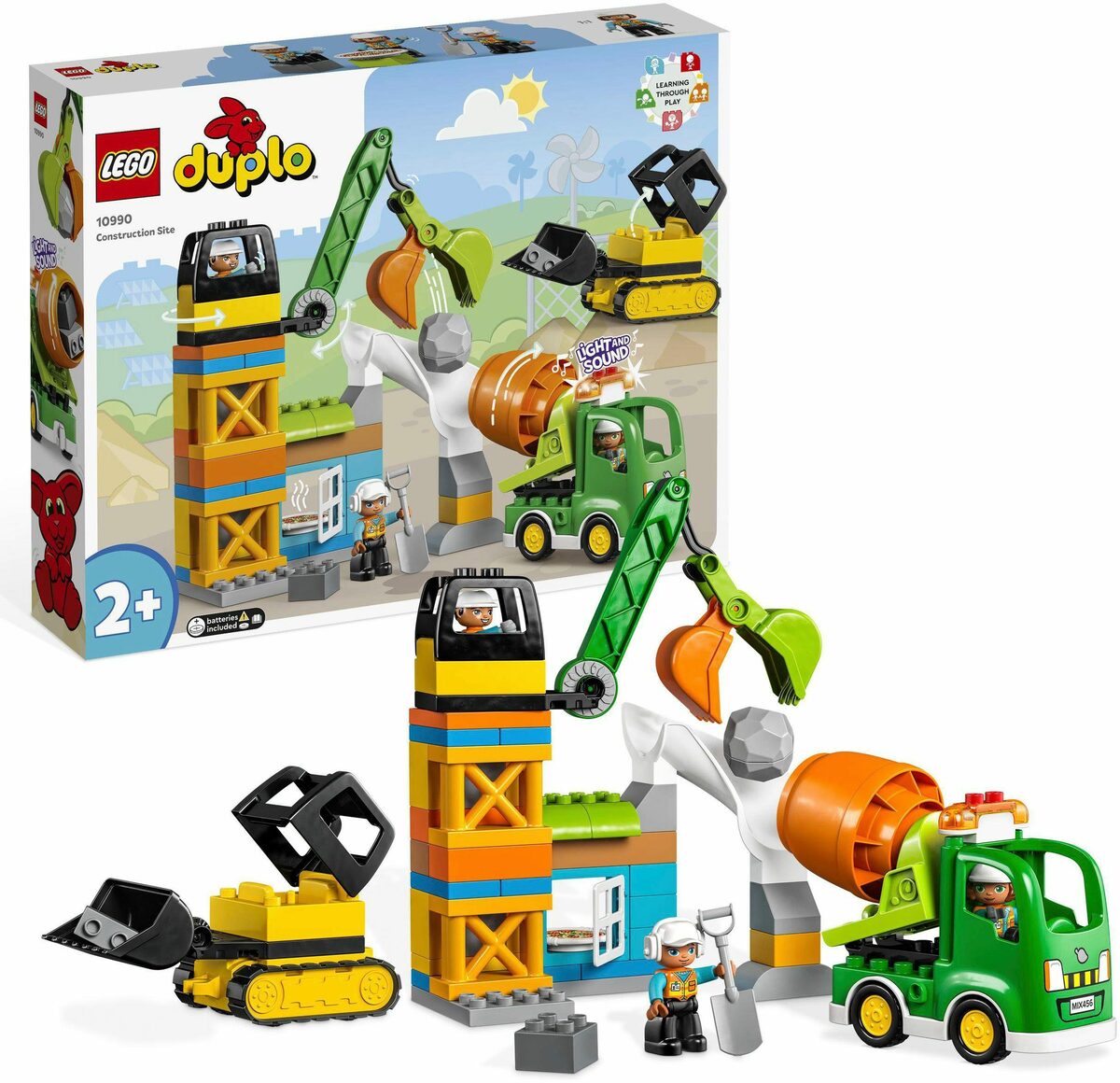 Bild 1 von LEGO® Konstruktionsspielsteine Baustelle mit Baufahrzeugen (10990), LEGO® DUPLO Town, (61 St), mit Licht und Sound; Made in Europe