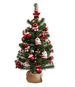 Everlands künstlicher Weihnachtsbaum, inkl. Dekoration, ca. H75 cm