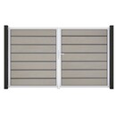 Bild 1 von GroJa Grande Steckzaun Tor Premium DIN Links EV1 Bi-Color Sand