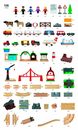 Bild 2 von BRIO® Spielzeugeisenbahn-Set World Eisenbahn Großes Premium Set in Kunststoffbox 106 Teile 33766