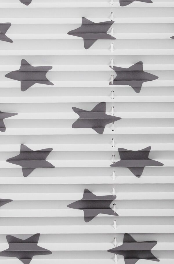 Bild 4 von Plissee Stern, Lüttenhütt, Lichtschutz, ohne Bohren, verspannt, Klemmfix, Fixmaß, Klemmfix, bedruckt