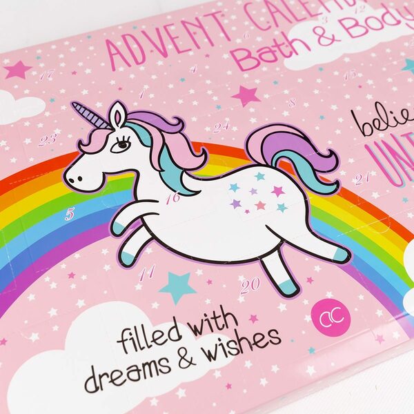 Bild 2 von ACCENTRA Adventskalender Beauty Adventskalender Einhorn - Believe in Unicorns, lässt pinke Einhorn-Herzen höherschlagen!
