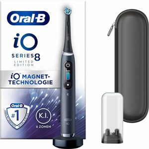 Oral-B Elektrische Zahnbürste iO Series 8, Aufsteckbürsten: 1 St., mit Reiseetui